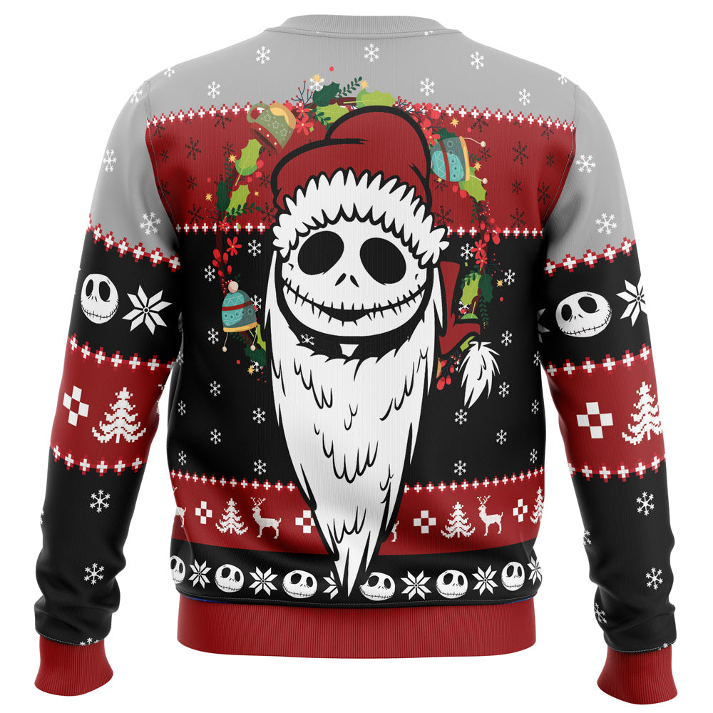 Merry Nightmare The Nightmare Before Christmas Ugly Christmas Sweater - WeCustomit