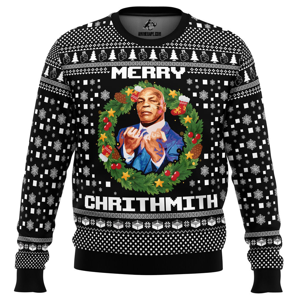 Mike Tyson Ugly Christmas Sweater - WeCustomit