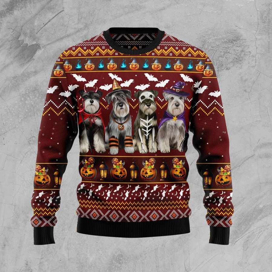 Dogs Happy Halloween Ugly Christmas Sweater For Men & Women Christmas Gift Sweater US1036 - WeCustomit