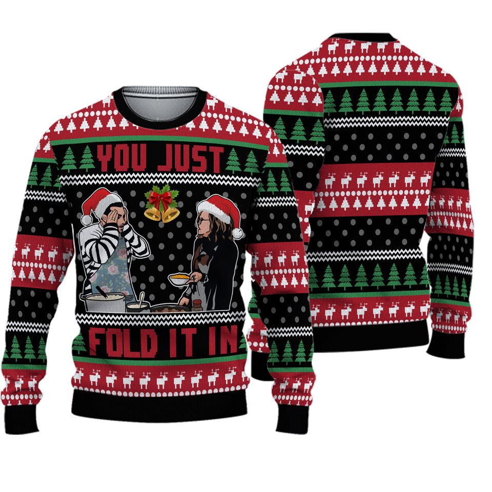 Fold the Cheese David Rose Ugly Christmas Sweater For Men & Women Christmas Gift Sweater BH608 - WeCustomit