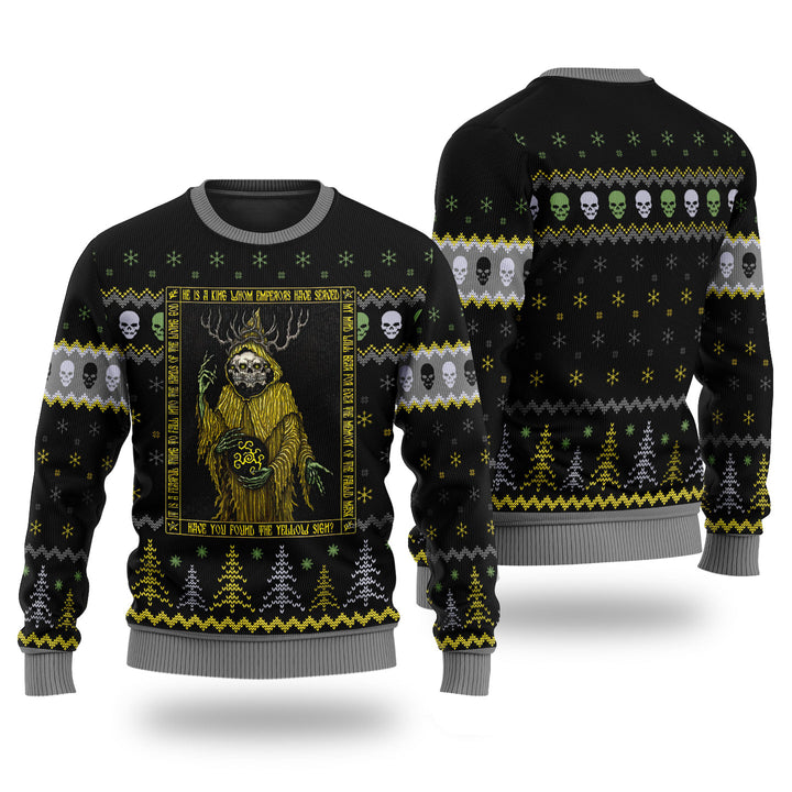 Hastur Icon 2020 - Yellow King Unisex Ugly Christmas Sweater For Men & Women Christmas Gift Sweater US4033 - WeCustomit