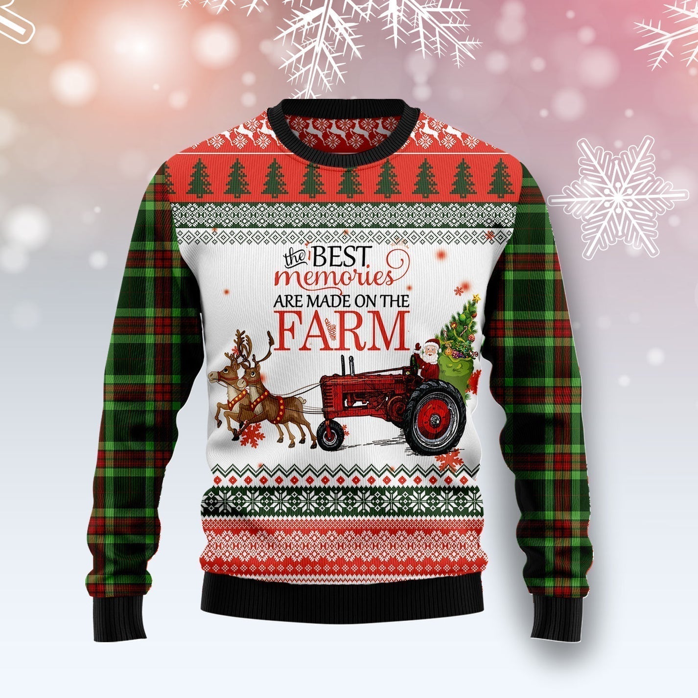 Farm Best Memories Ugly Christmas Sweater For Men & Women Christmas Gift Sweater US1554 - WeCustomit