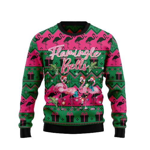 Flamingle Bells Ugly Christmas Sweater For Men & Women Christmas Gift Sweater US1517 - WeCustomit