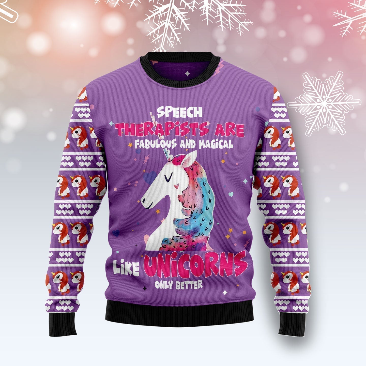 Unicorn Magical Ugly Christmas Sweater For Men & Women Christmas Gift Sweater US2194 - WeCustomit