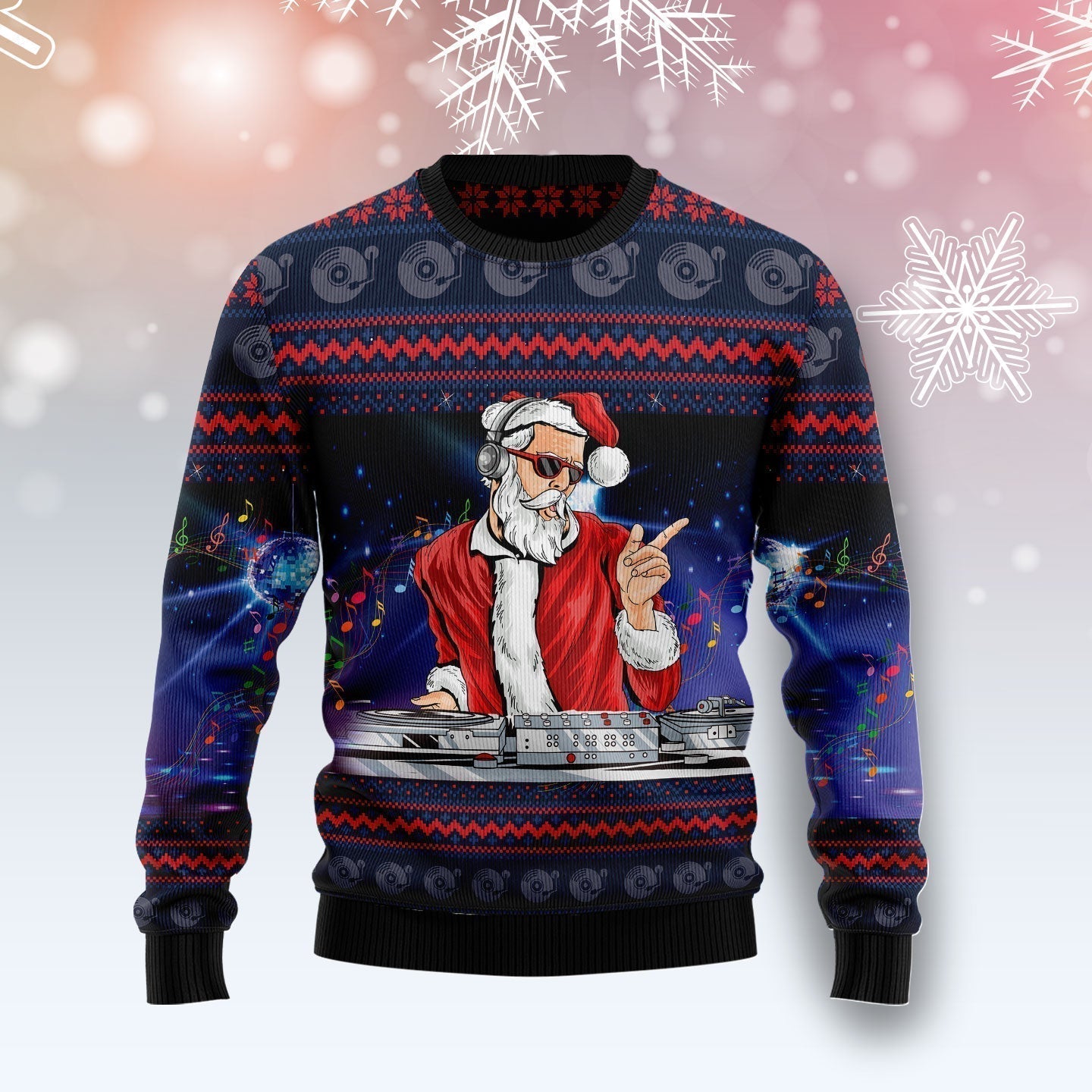 Santa Claus Dance Night Party Ugly Christmas Sweater For Men & Women Christmas Gift Sweater US1860 - WeCustomit