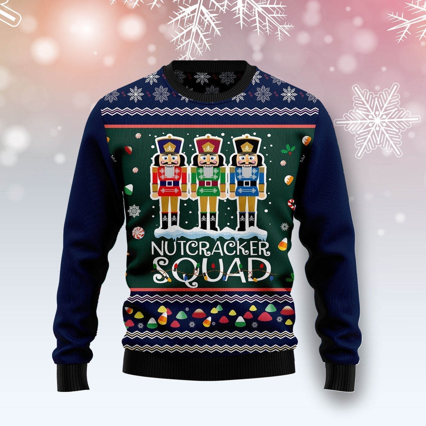 N.utcracker Squad Ugly Christmas Sweater For Men & Women Christmas Gift Sweater US3144 - WeCustomit