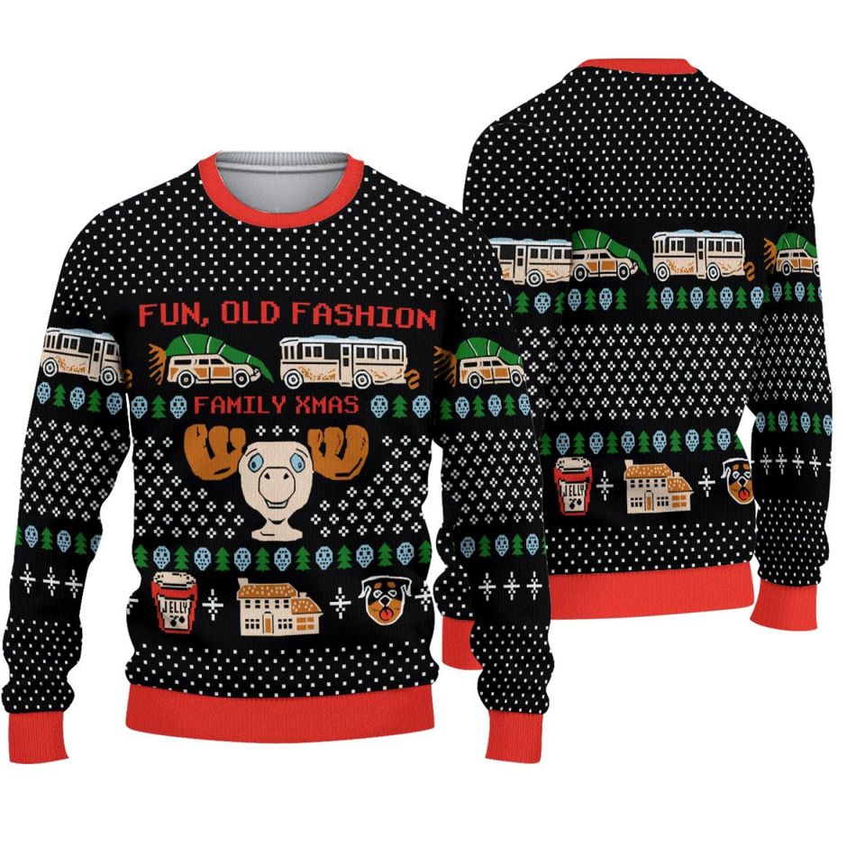National Lampoons Christmas Vacation Ugly Christmas Sweater For Men & Women Christmas Gift Sweater PT888 - WeCustomit