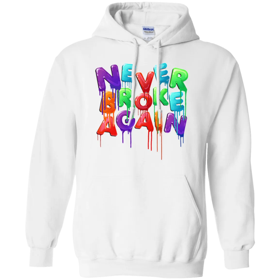 Never Broke Again Hoodie Colorful - WeCustomit