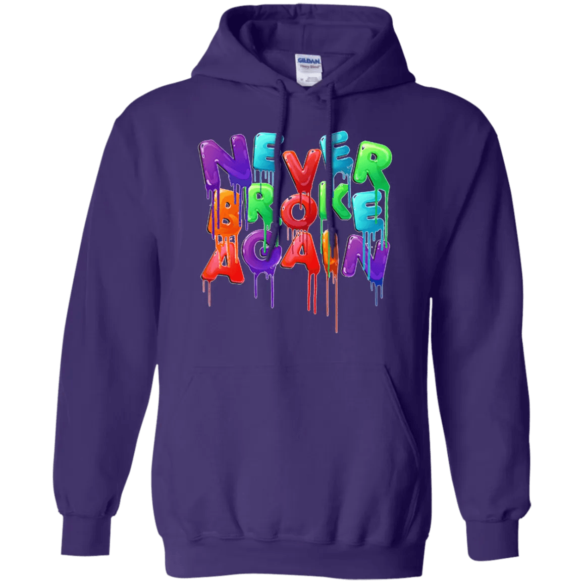 Never Broke Again Hoodie Colorful - WeCustomit