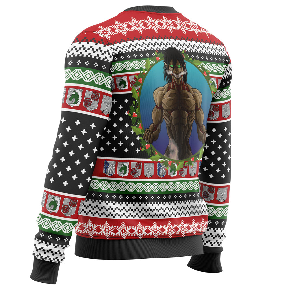Nine Titans Attack on Titan Ugly Christmas Sweater - WeCustomit