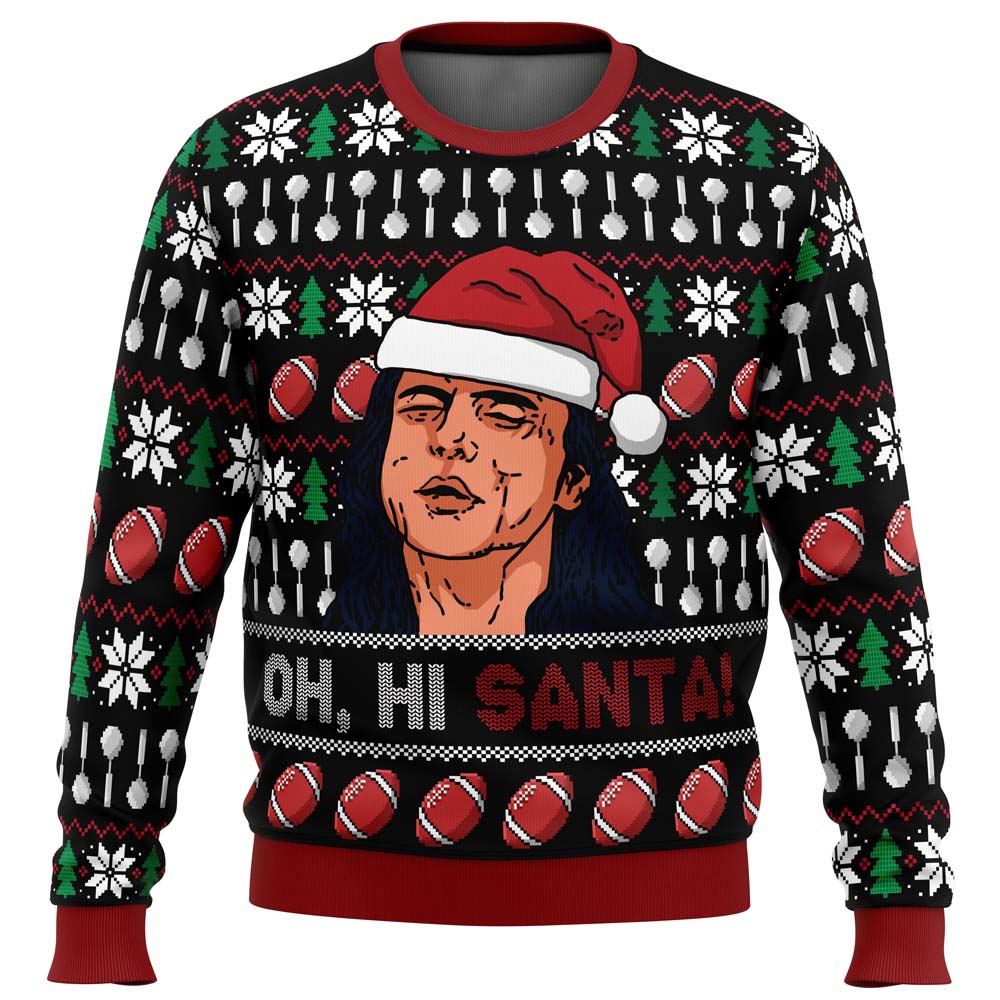 Oh Hi Santa The Room Ugly Christmas Sweater - WeCustomit
