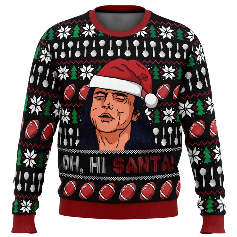 Oh Hi Santa The Room Ugly Christmas Sweater - WeCustomit