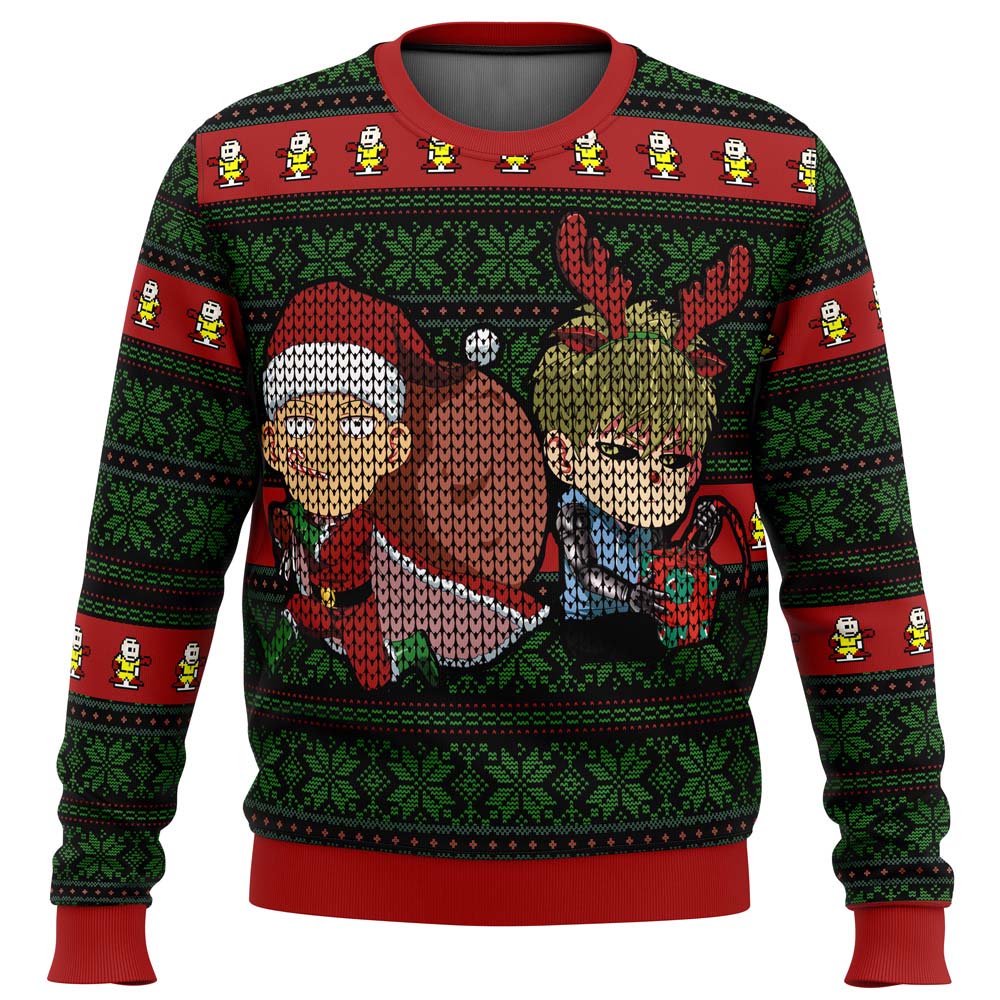 One Punch Man Holiday Ugly Christmas Sweater - WeCustomit