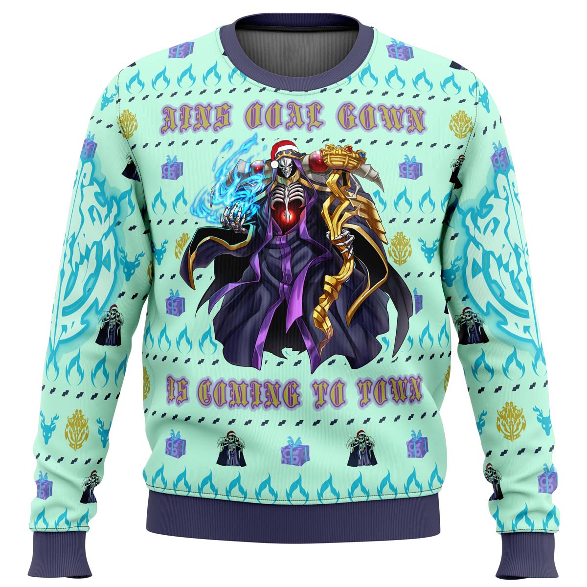 Overlord Ainz Ooal Gown Ugly Christmas Sweater - WeCustomit