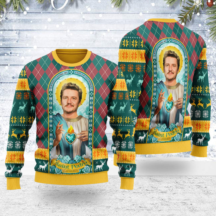 Saint Pedro PascaI Ugly Christmas Sweater For Men & Women Christmas Gift Sweater D112 - WeCustomit