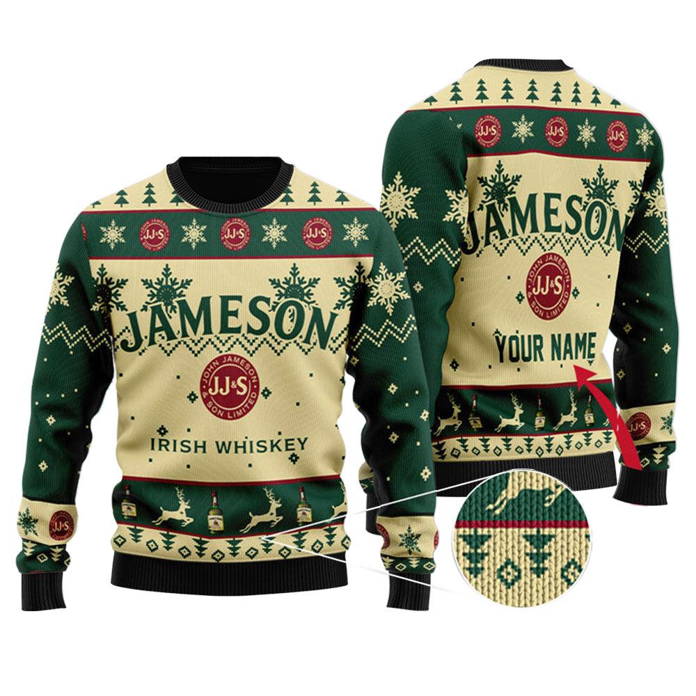 Personalized Jameson Christmas Ugly Sweater - WeCustomit