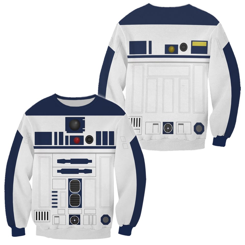 R2D2 Ugly Christmas Sweater For Men & Women Christmas Gift Sweater PT983 - WeCustomit