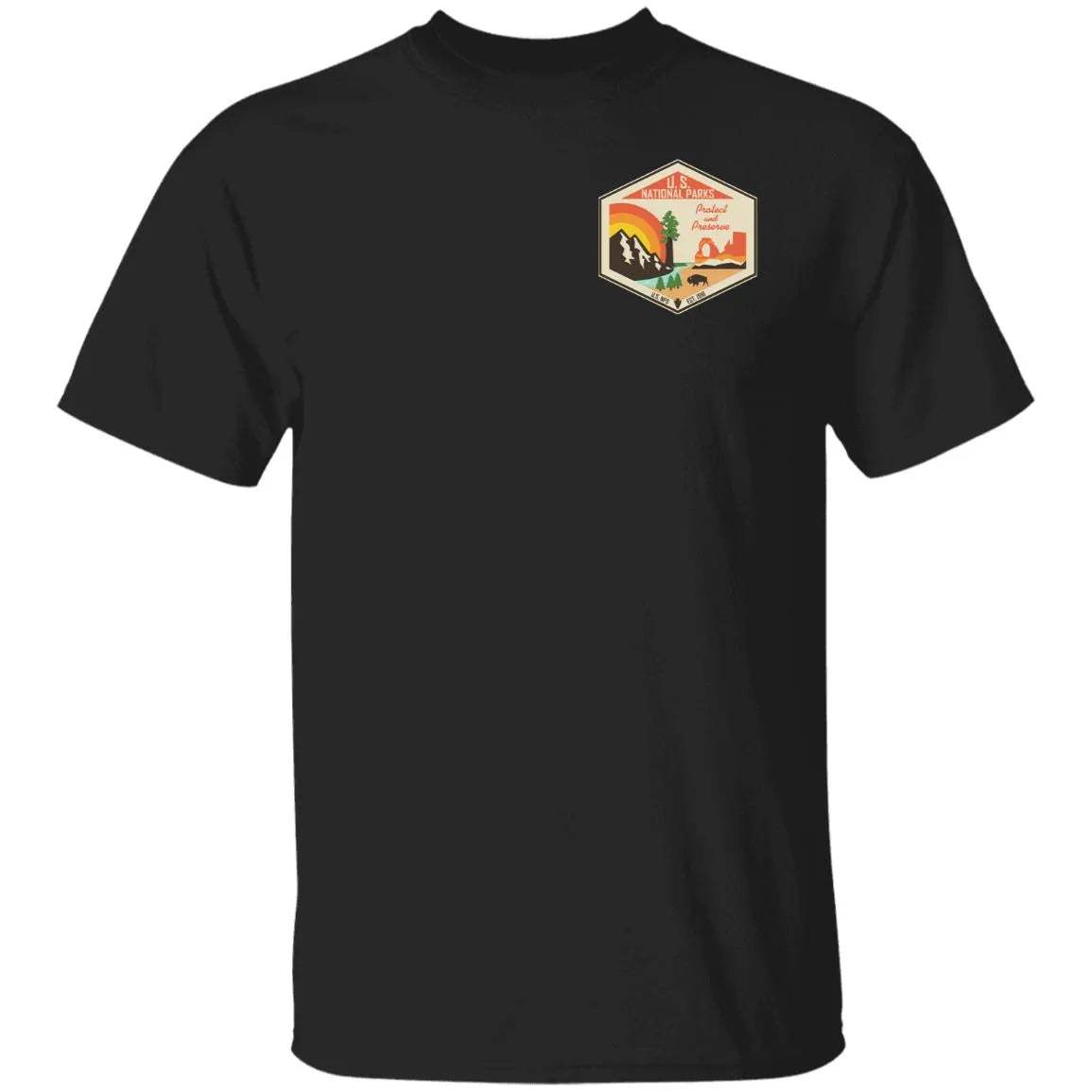 Retro ALT National Parks Resist This Land Is Our Land Print T-Shirt - WeCustomit