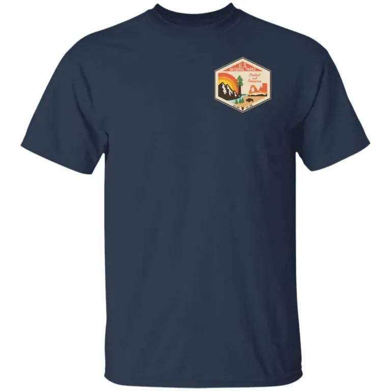 Retro ALT National Parks Resist This Land Is Our Land Print T-Shirt - WeCustomit