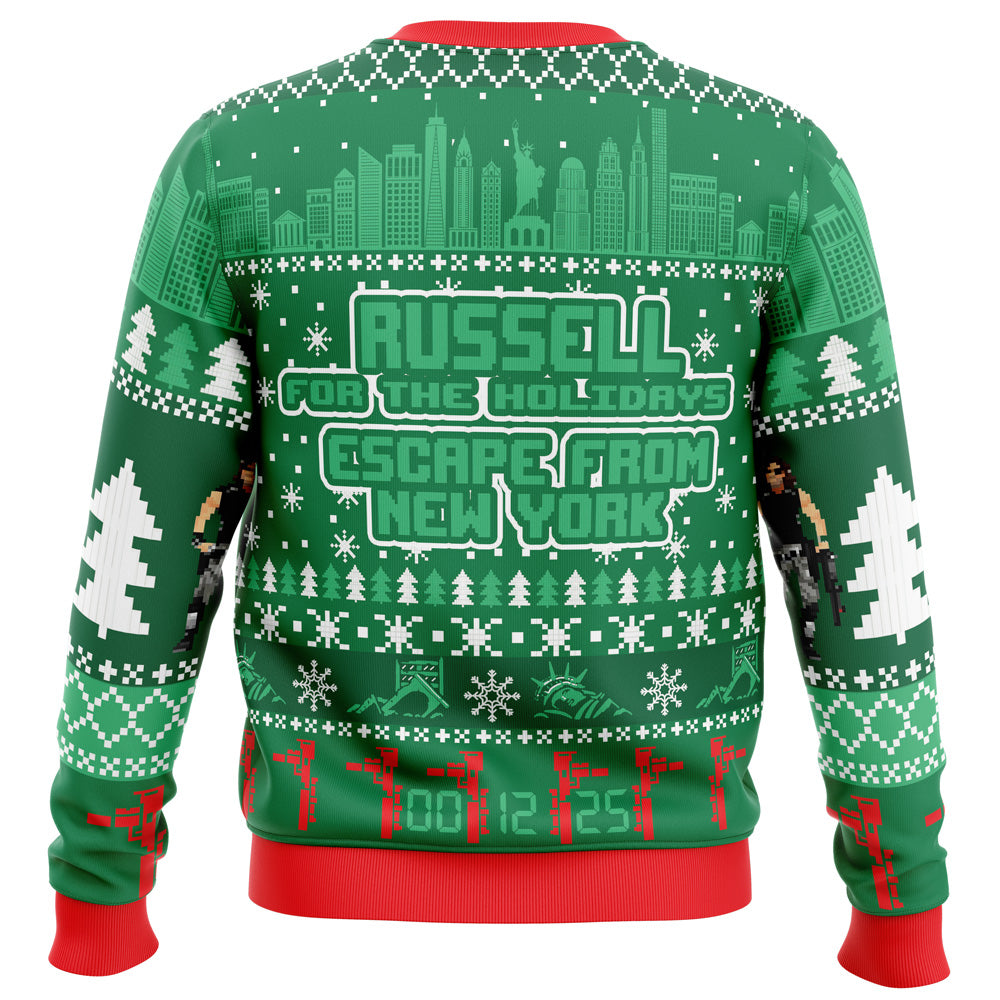 Russell for the Holidays Escape in New York Ugly Christmas Sweater - WeCustomit