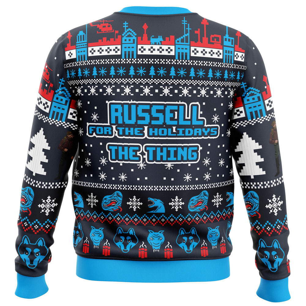 Russell for the Holidays The Thing Ugly Christmas Sweater - WeCustomit