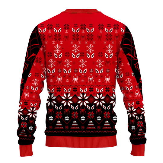 Spider-Man Red Ugly Christmas Sweater For Men & Women Christmas Gift Sweater PT1355 - WeCustomit
