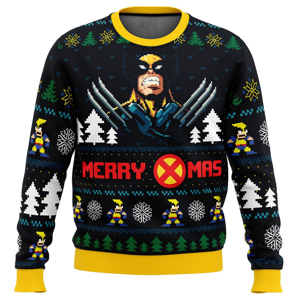 Santa Claws Wolverine Marvel Ugly Christmas Sweater - WeCustomit