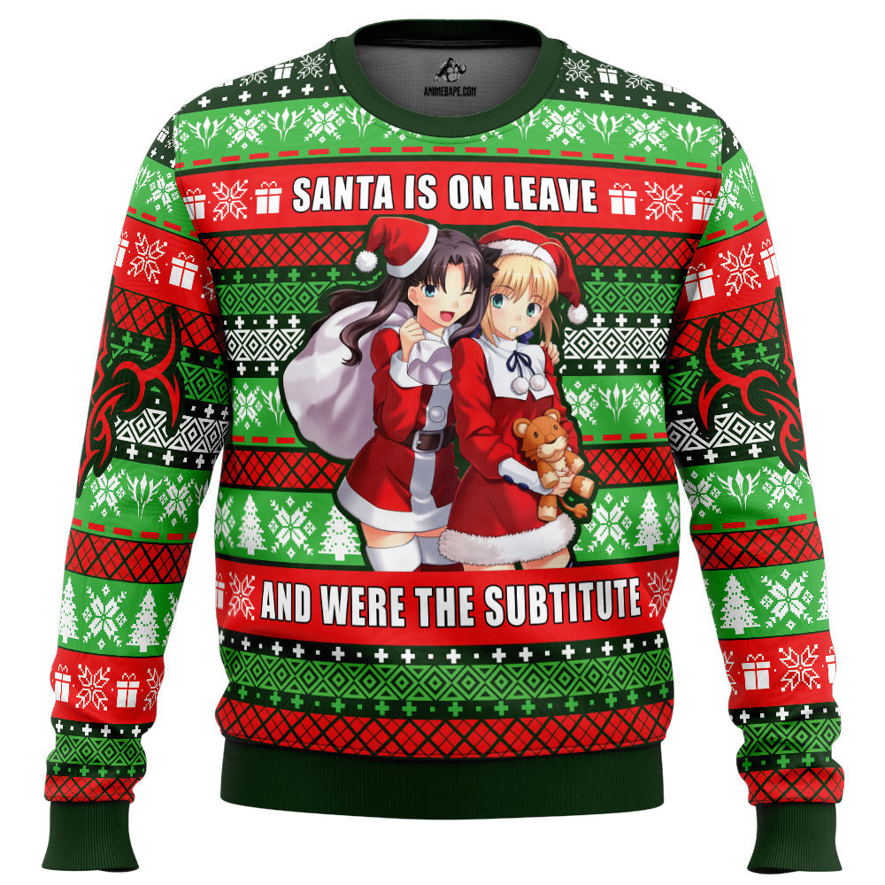 Santa Is On Leave Fate Ugly Christmas Sweater - WeCustomit