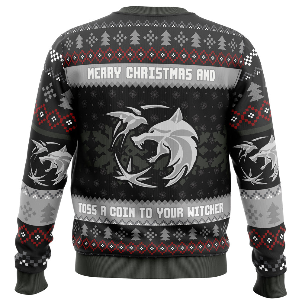 Santa Witcher The Witcher Ugly Christmas Sweater - WeCustomit