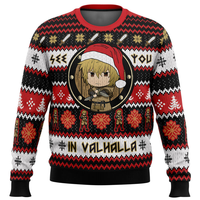 See You in Valhalla Vinland Saga Christmas Sweater - WeCustomit