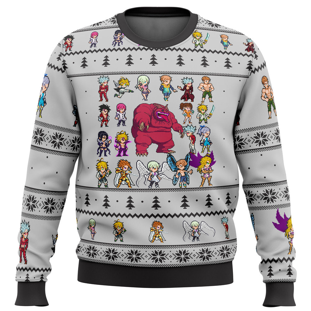 Seven Deadly Sins Sprites Ugly Christmas Sweater - WeCustomit