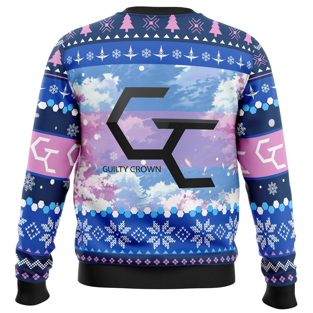 Shuu and Inori Guilty Crown Ugly Christmas Sweater - WeCustomit