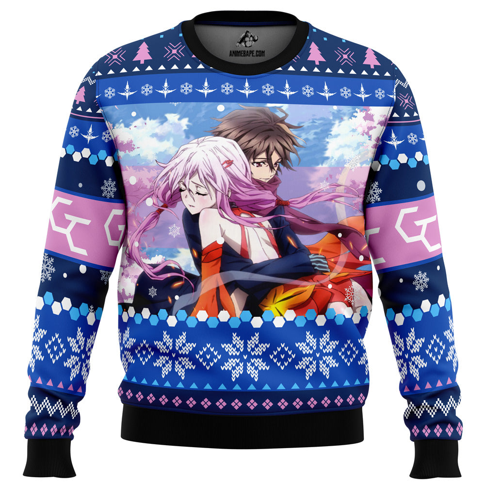 Shuu and Inori Guilty Crown Ugly Christmas Sweater - WeCustomit