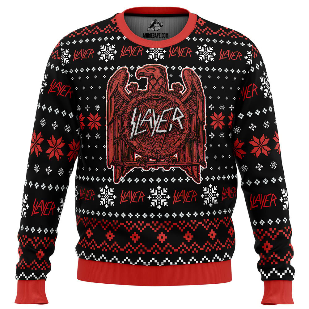 Slayer Ugly Christmas Sweater - WeCustomit