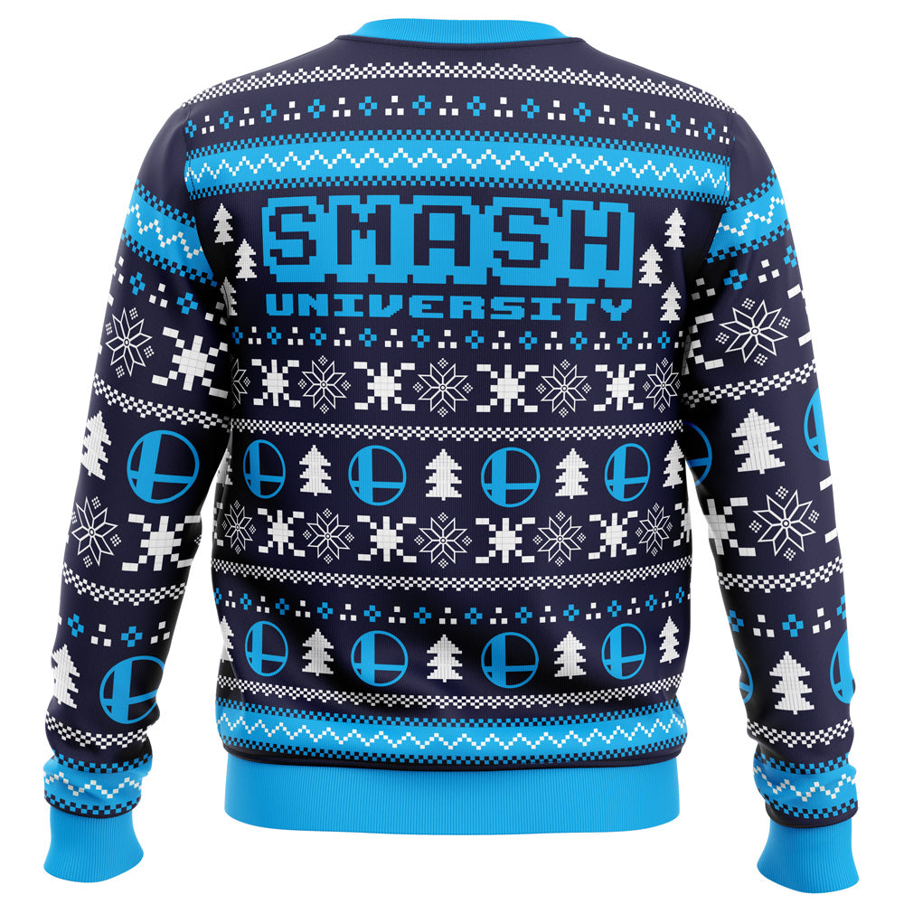 Smash University Super Smash Bros Ugly Christmas Sweater - WeCustomit