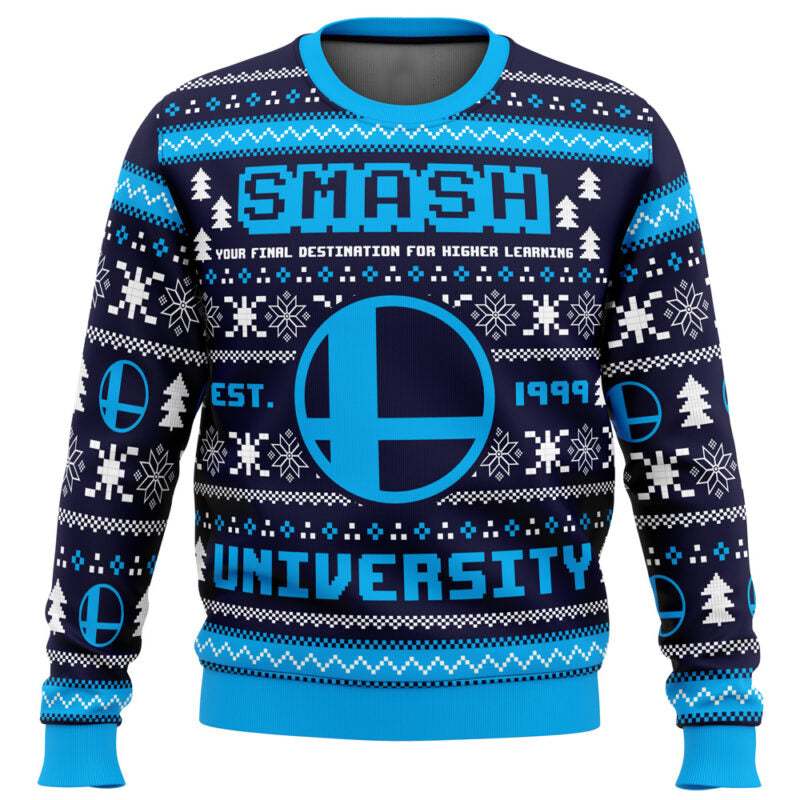 Smash University Super Smash Bros Ugly Christmas Sweater - WeCustomit