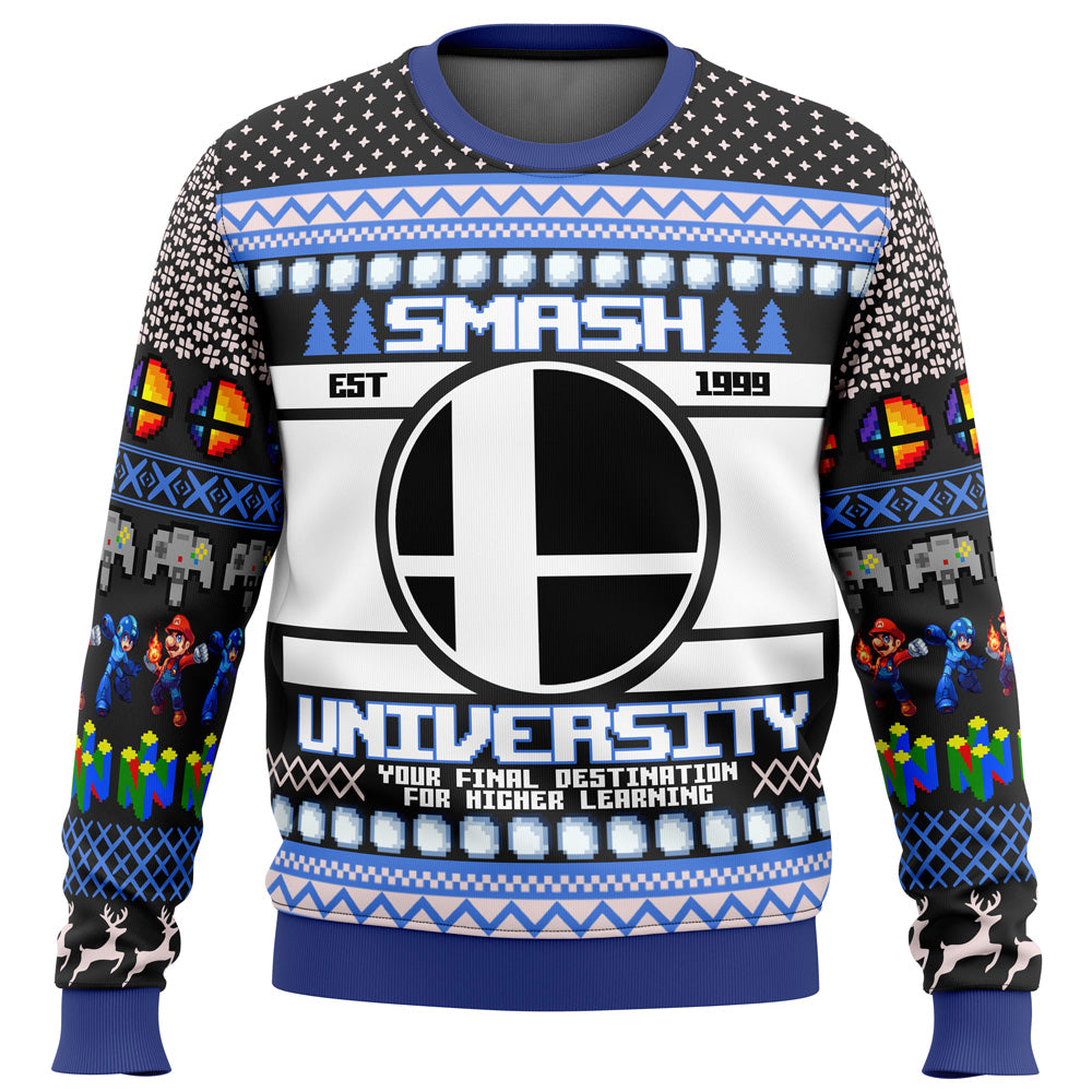 Smash University Ugly Christmas Sweater - WeCustomit