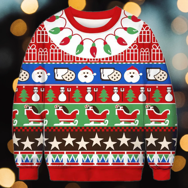 Snowman Tree Christmas Ugly Christmas Sweater For Men & Women Christmas Gift Sweater US1429 - WeCustomit