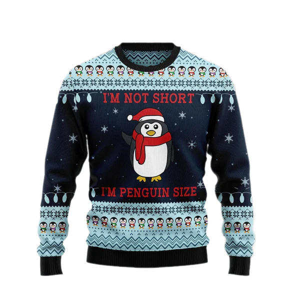 Not Short Penguin Ugly Christmas Sweater For Men & Women Christmas Gift Sweater US1347 - WeCustomit