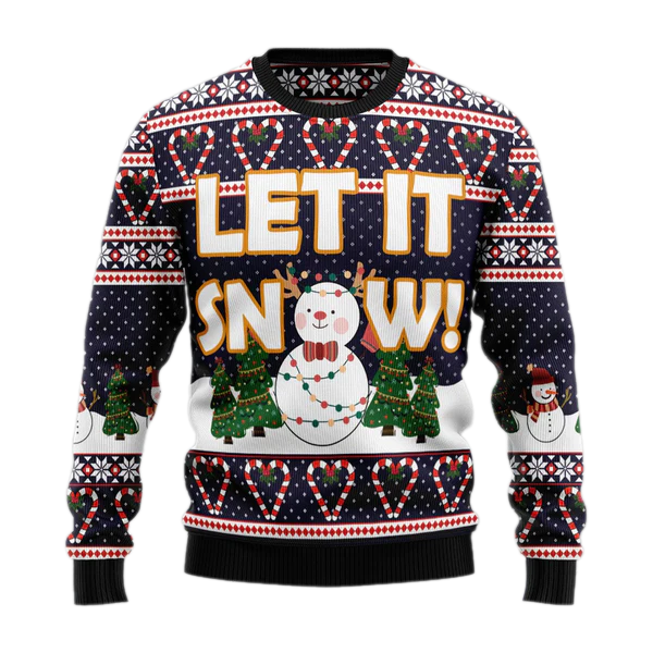 Let It Snow Ugly Christmas Sweater For Men & Women Christmas Gift Sweater US1600 - WeCustomit