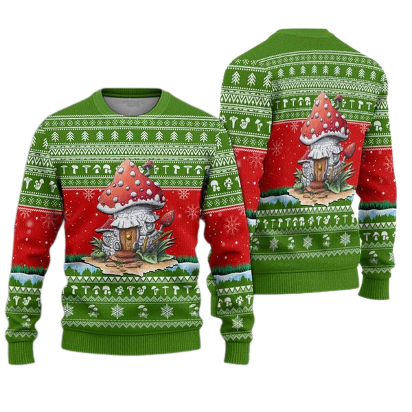 Mushroom Lover Ugly Christmas Sweater For Men & Women Christmas Gift Sweater US1613 - WeCustomit