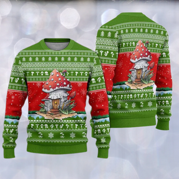 Mushroom Lover Ugly Christmas Sweater For Men & Women Christmas Gift Sweater US1613 - WeCustomit