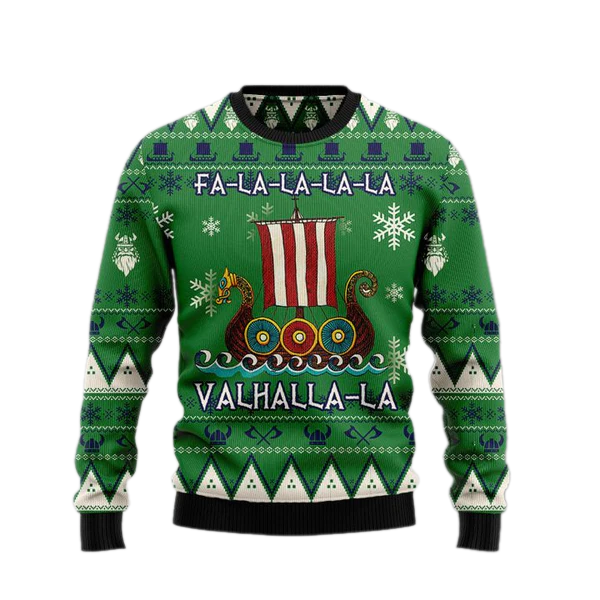 Viking Boat Ugly Christmas Sweater For Men & Women Christmas Gift Sweater US1655 - WeCustomit