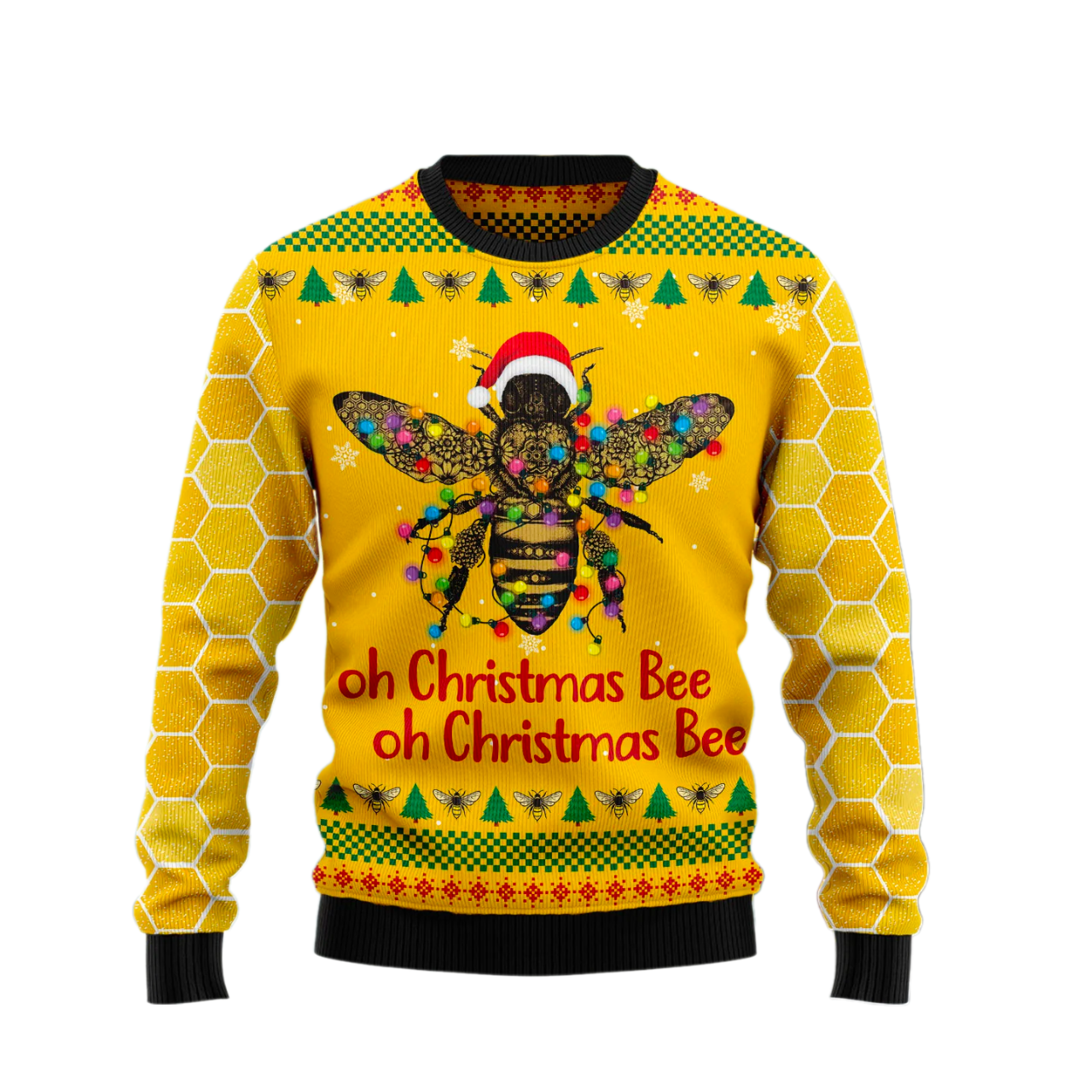 Oh Christmas Bee Ugly Christmas Sweater For Men & Women Christmas Gift Sweater US1479 - WeCustomit