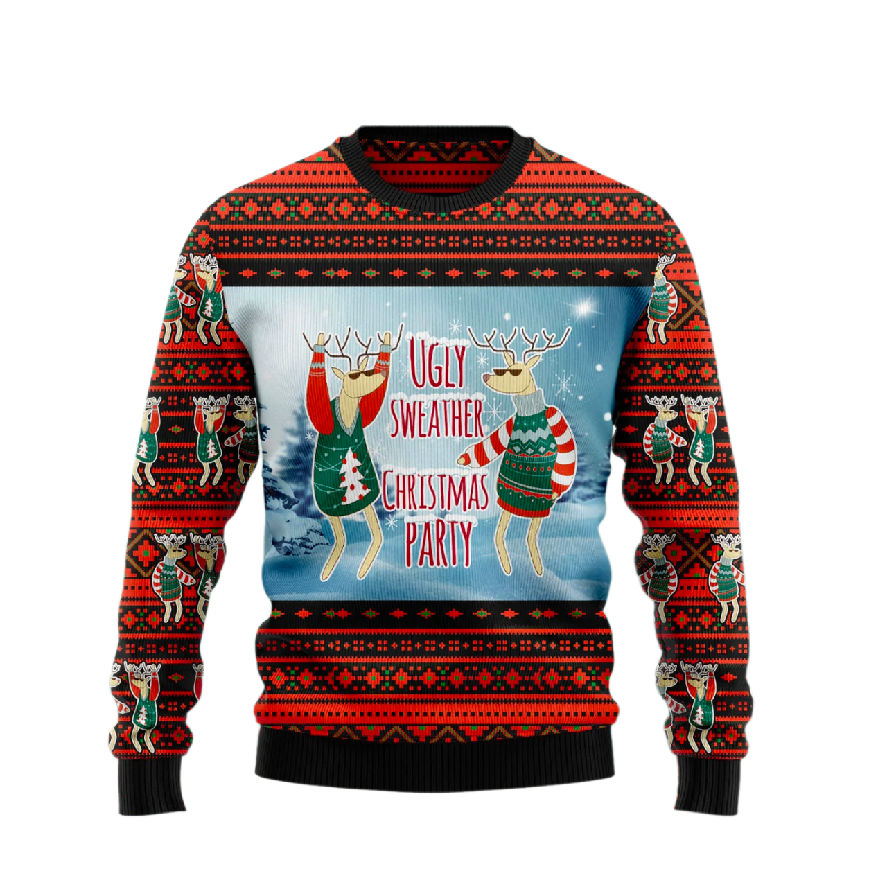 Christmas Party Ugly Christmas Sweater For Men & Women Christmas Gift Sweater US1566 - WeCustomit