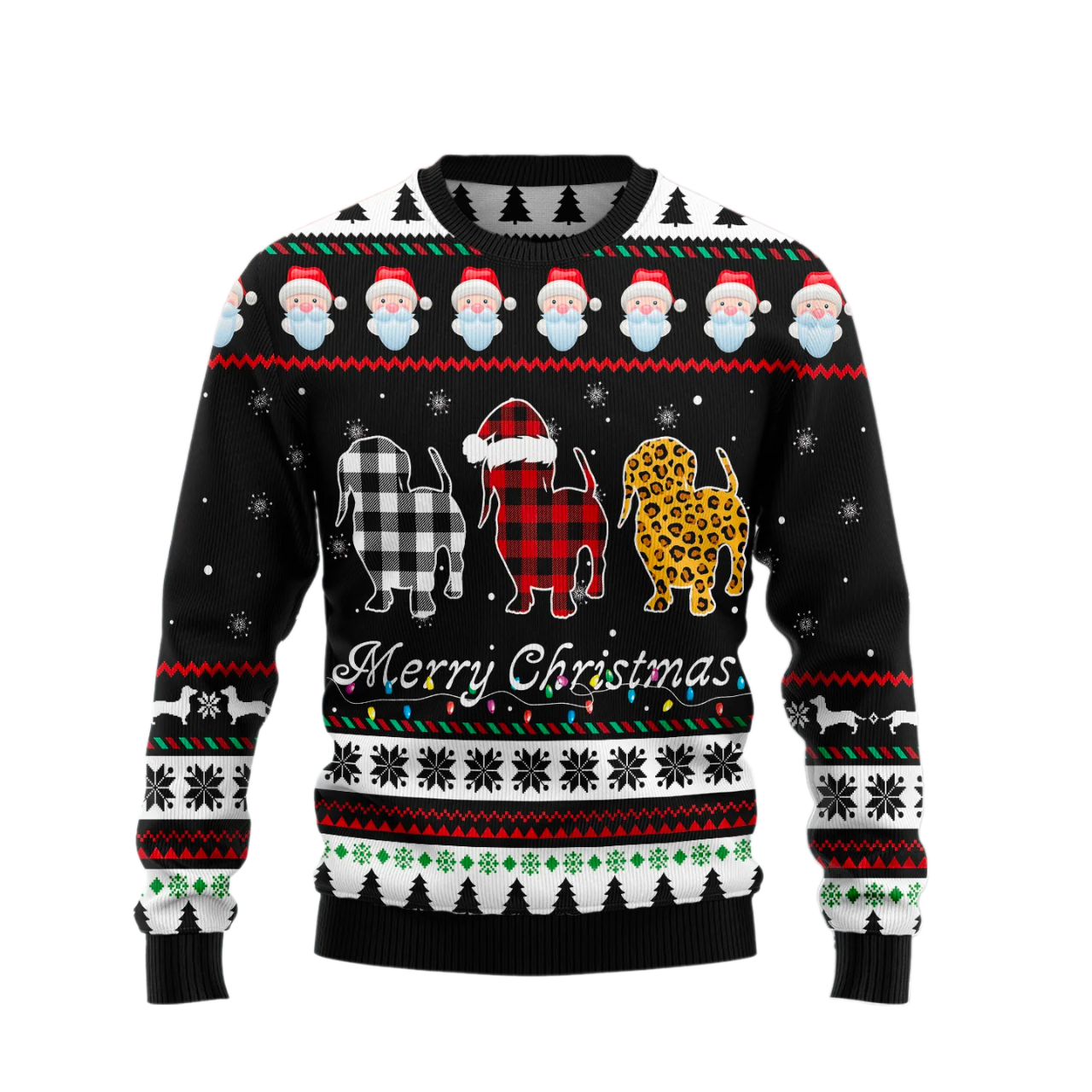 Cute Dog Merry Christmas Ugly Christmas Sweater For Men & Women Christmas Gift Sweater US1696 - WeCustomit