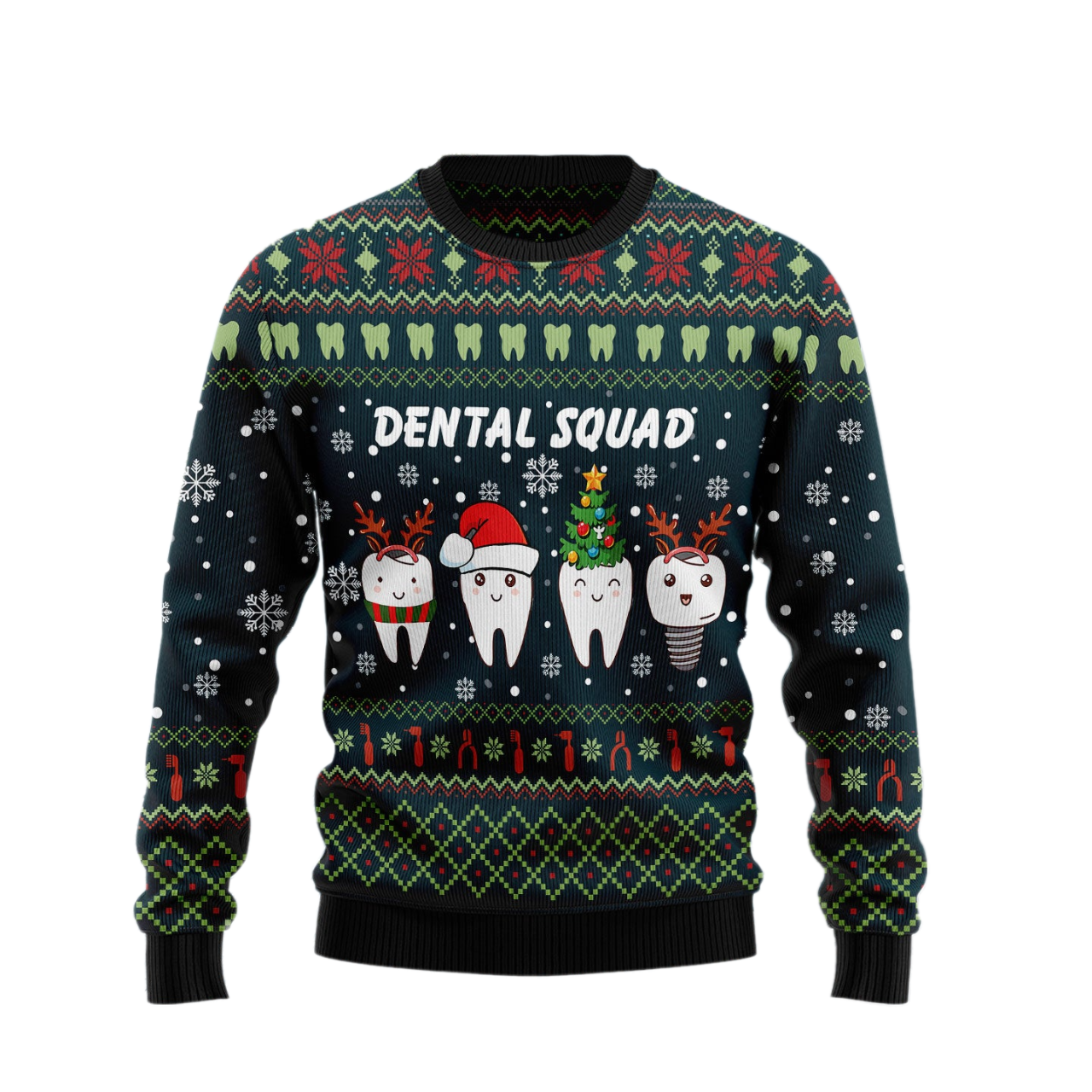 Dental Squad Ugly Christmas Sweater For Men & Women Christmas Gift Sweater US1541 - WeCustomit