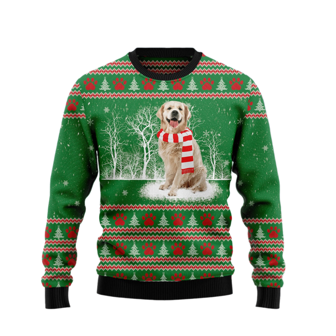 Dog Retriever Winter Ugly Christmas Sweater For Men & Women Christmas Gift Sweater US1529 - WeCustomit