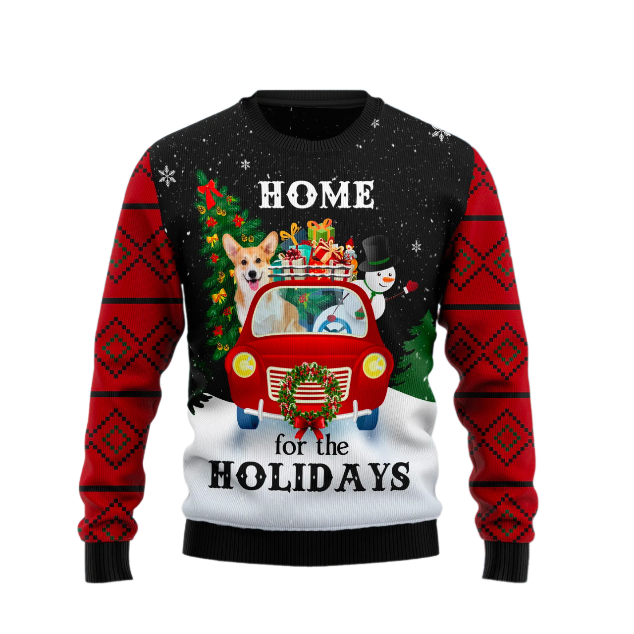 Merry Christmas Dog And Snowman Ugly Christmas Sweater For Men & Women Christmas Gift Sweater US1711 - WeCustomit
