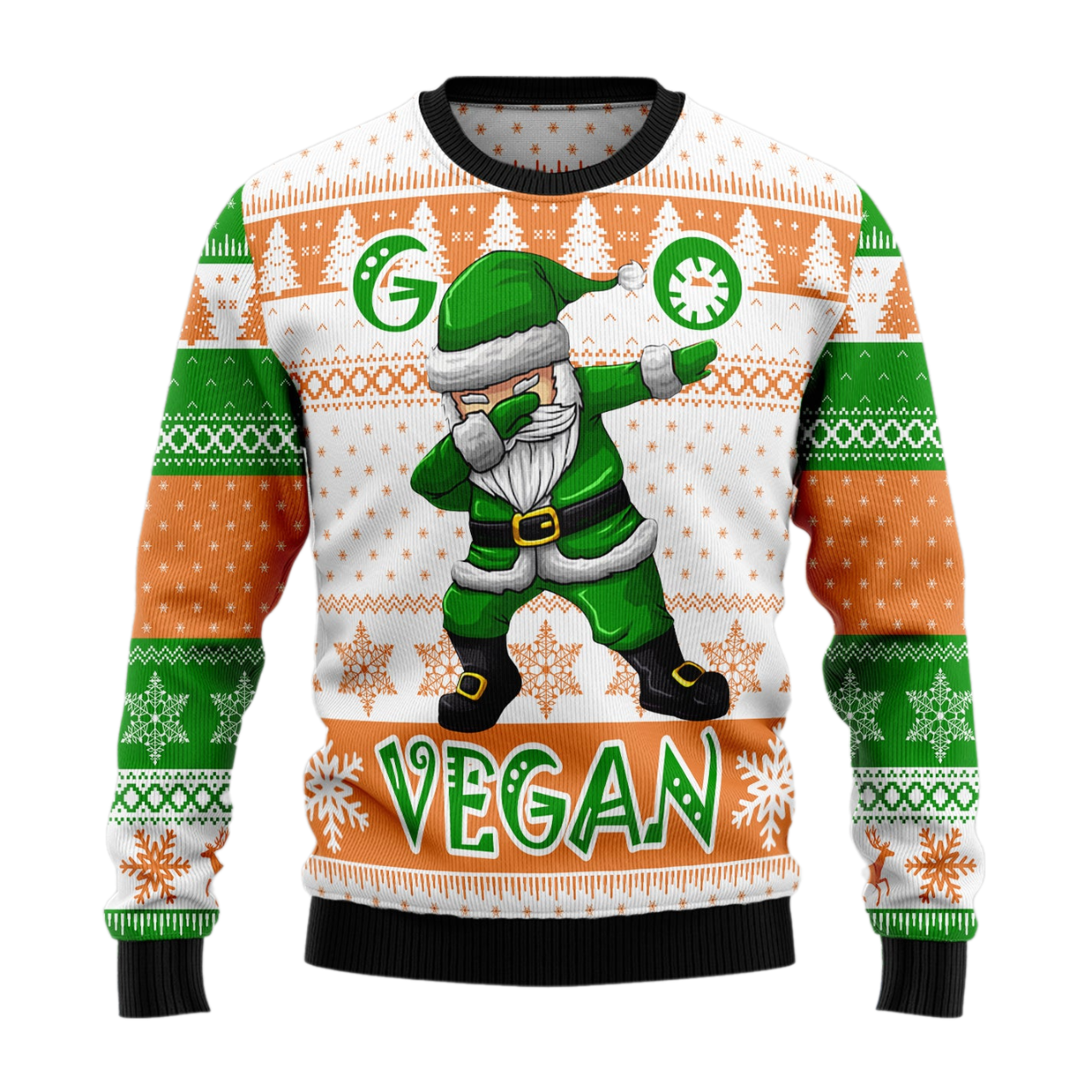 Go Vegan Ugly Christmas Sweater For Men & Women Christmas Gift Sweater US1526 - WeCustomit